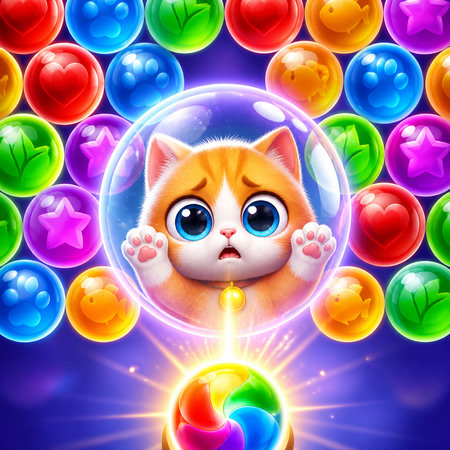 Bubble Shooter: Save The Cats