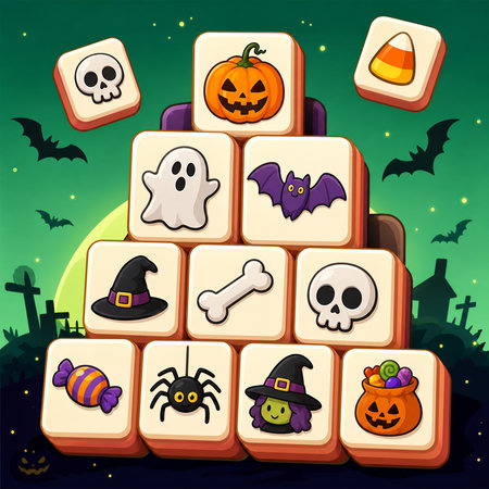 Halloween Mahjong Tiles