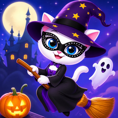 Cat Girl Halloween Preparation